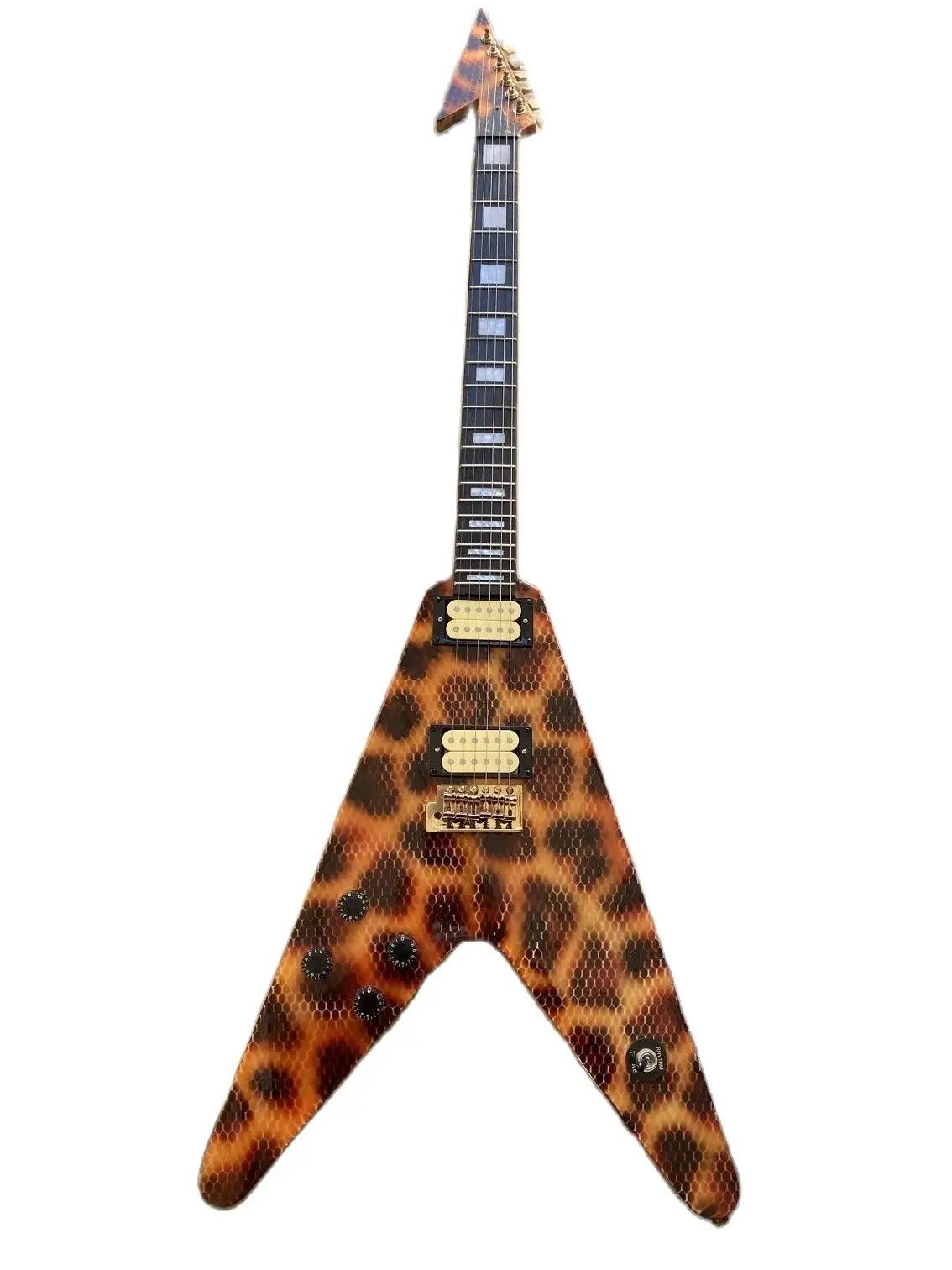 

new arrival brown Electric Guitar Gold Hardware humbucker pickups high quality
