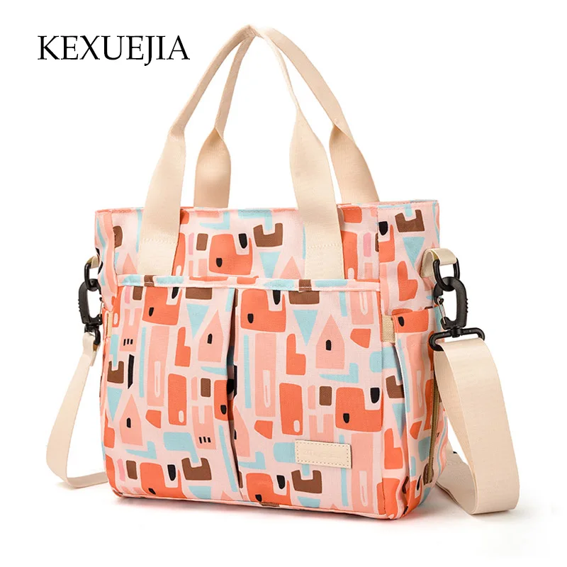 

Сумка для подгузников KEXUEJIA Mommy, модная сумка для детской коляски, сумка для подгузников, портативная женская сумка через плечо, брендовая су...