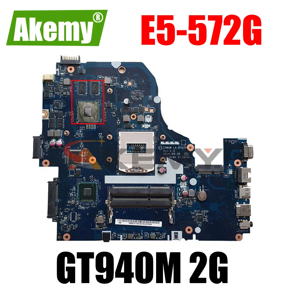 

Материнская плата NBMV211001 для Acer Aspire E5-572G Z5WAW LA-B702P GT940M 2G