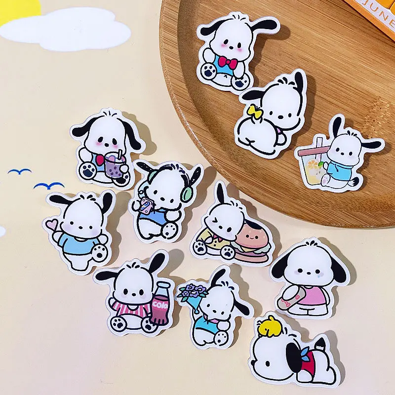 

Sanrio Anime Pochacco Pins Brooch Coat Lapel Pin Badges Women's Brooches on Clothes Backpack Badge Jewelry Toy Bags Accessories
