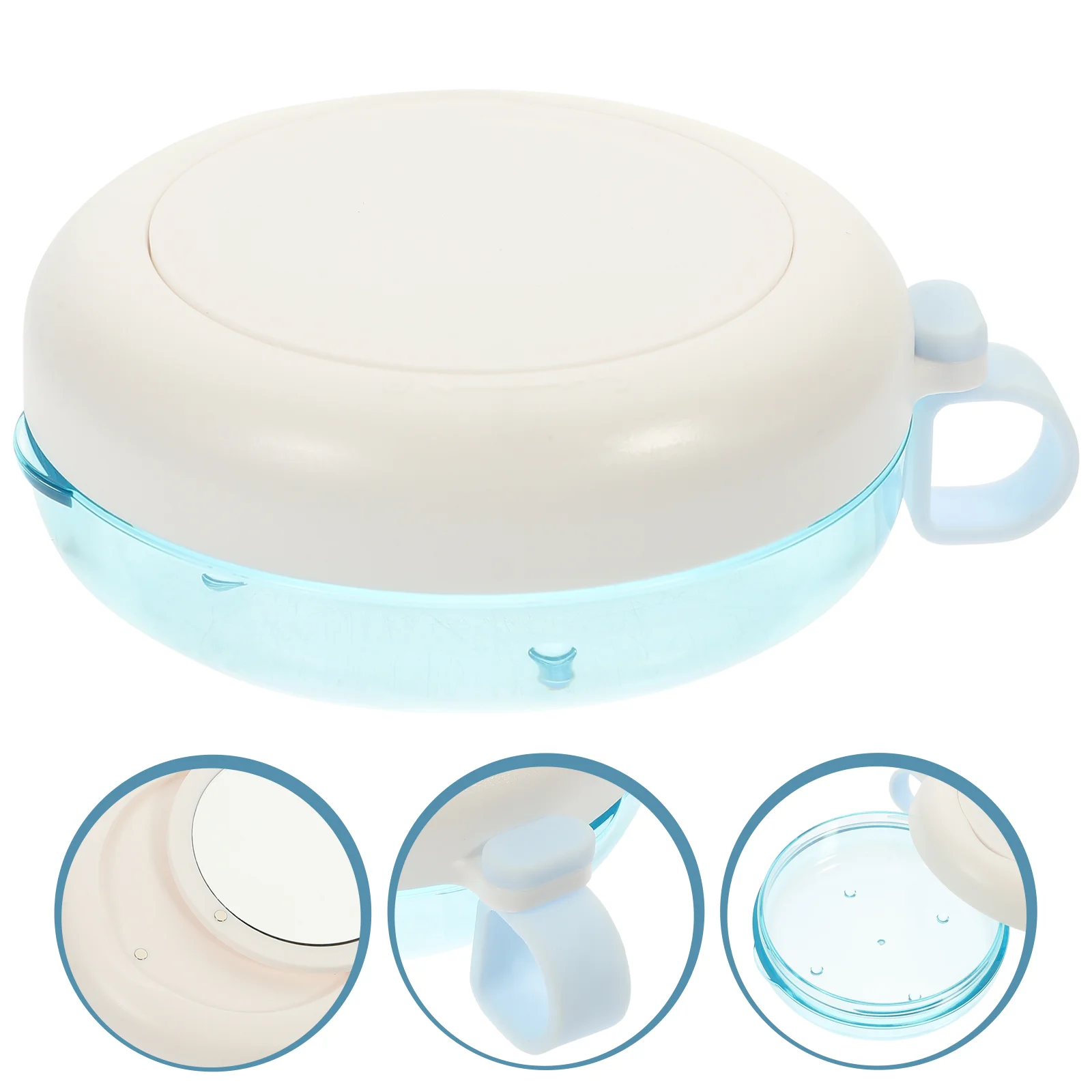 

Night Use Braces Storage Box Travel Plastic Containers Case Vent Holes Food Grade Silicone Portable Denture