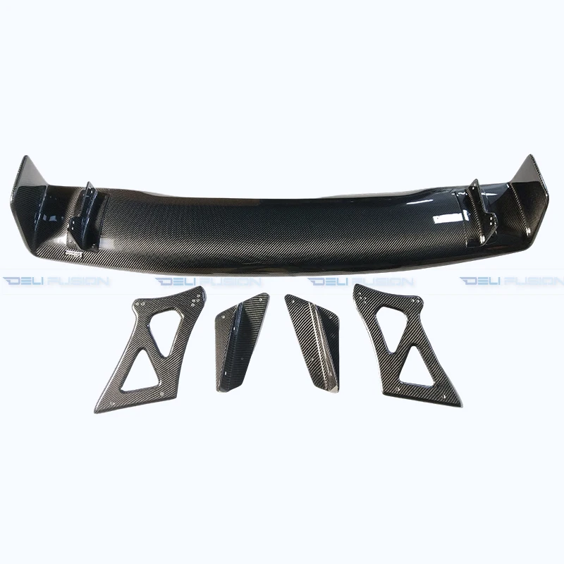 Фото Для Mitsubishi Evolution X EVO10 CZ4A 2008-2016 годов выпуска, карбоновый задний спойлер GT в стиле Euro Edition, 1430 мм, аксессуар для автомобиля №4