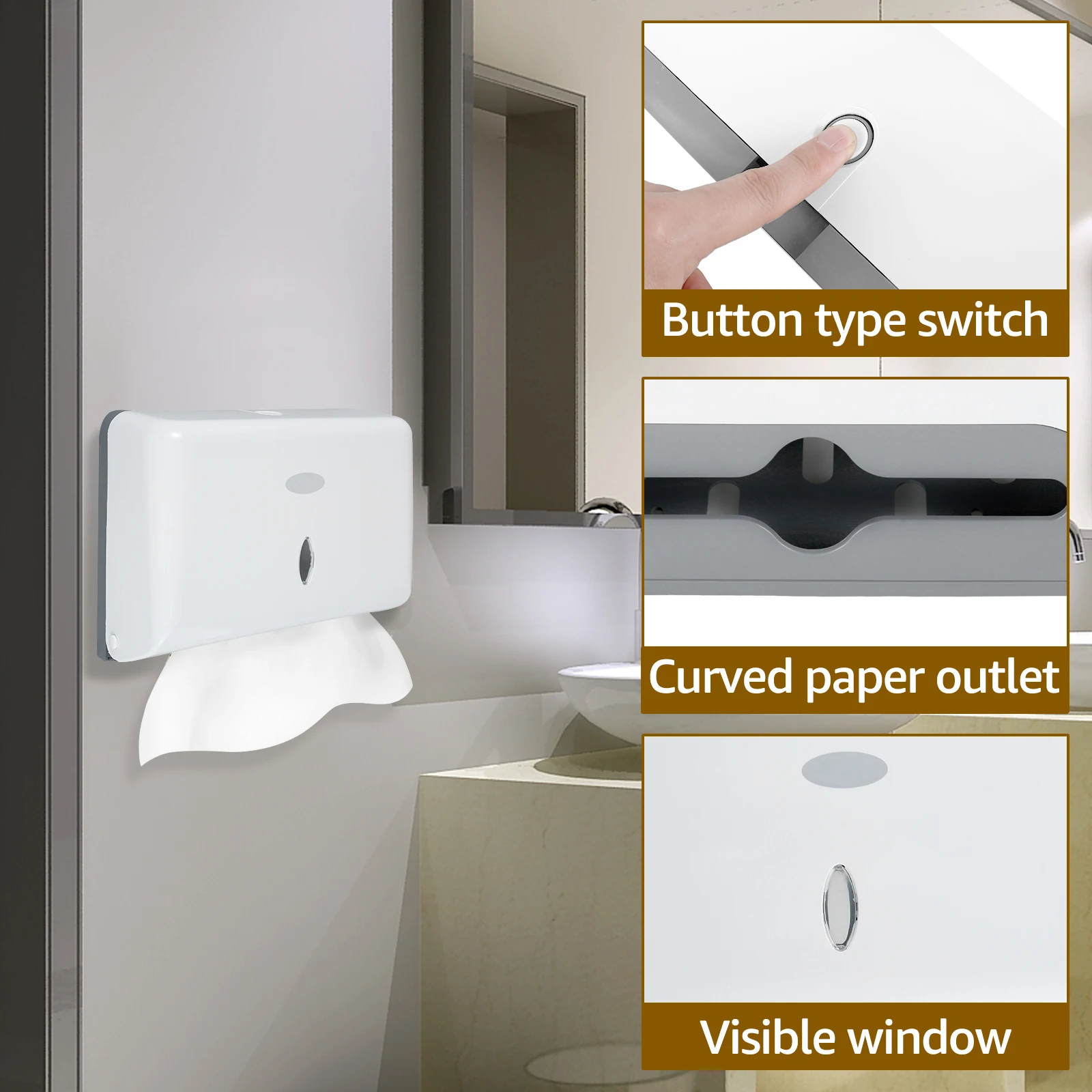 Компактный диспенсер для салфеток ванной и кухни настенный держатель туалетной