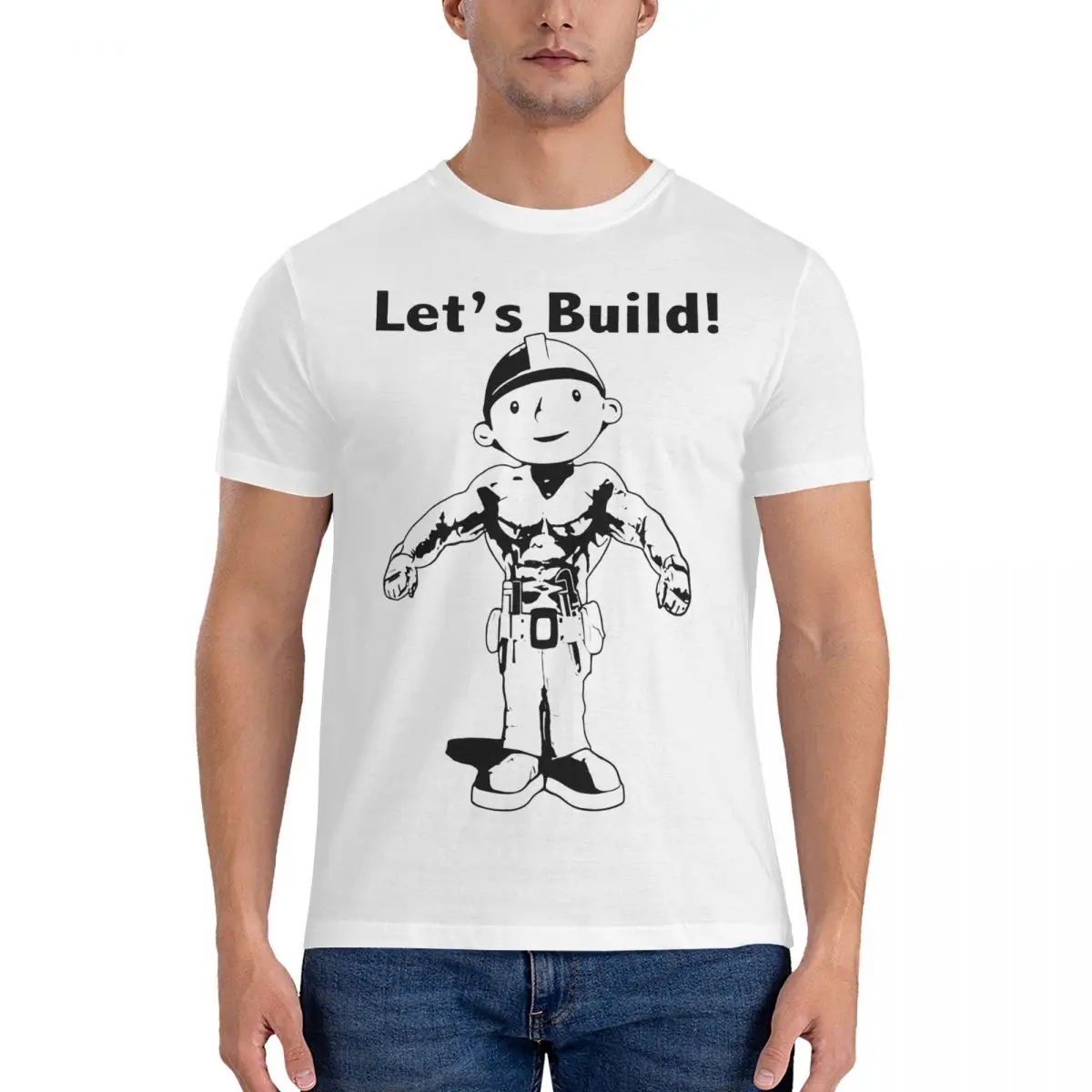 Футболка мужская с коротким рукавом и круглым вырезом 100% хлопок