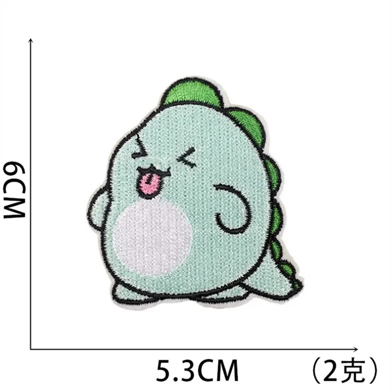 Утюг на заплатках для одежды зеленые динозавры наклейки одежду ткань шитья