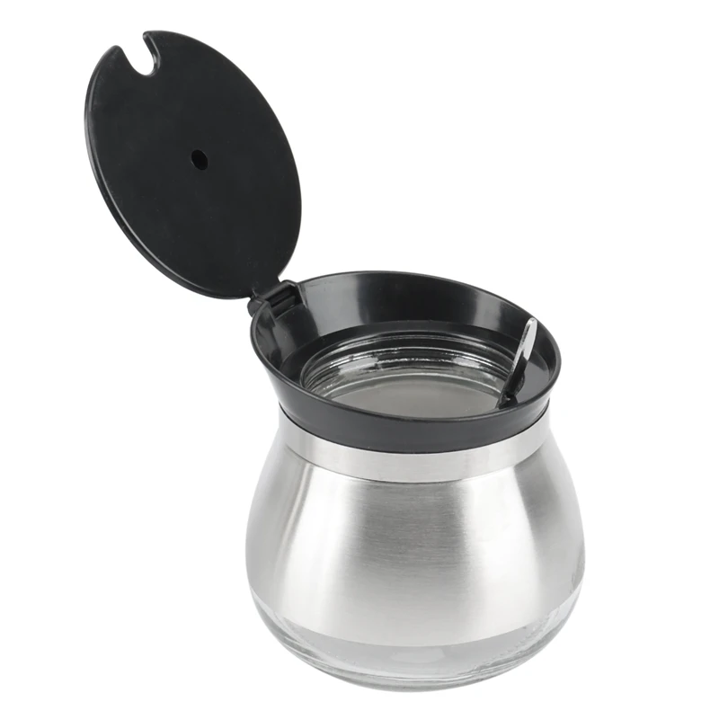 Бутылка для приправ Oiler Seasoning Jar 3-Piece Funnel Glass Leak-Proof Bottle Household Soy Sauce Vinegar With Base on - Бутылка для приправ Oiler Seasoning Jar 3-х частей, стеклянная, с воронкой и противотечением, для использования в домашних условиях д