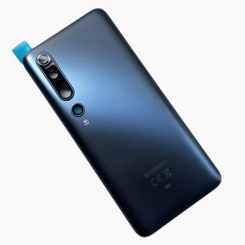 Задняя крышка батарейного отсека для Xiaomi Mi 10 задняя с объективом камеры Pro
