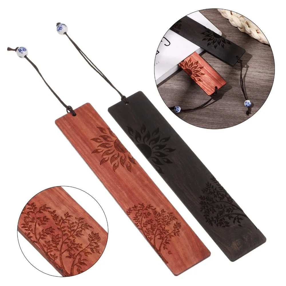 

2 шт., Закладка для книг из сандалового дерева