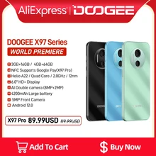 World Premiere DOOGEE X97 Series Smartphone 6.03'HD Display G25 Octa Core 3GB+16GB /4GB+64GB 12MP Camera Cellphone 4200mAh Phone