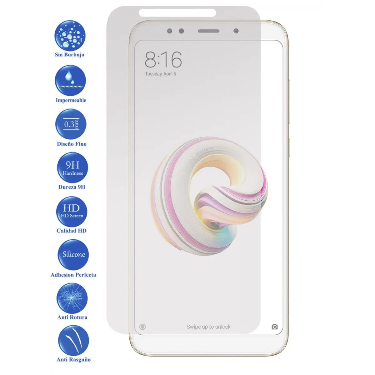 Tempered glass screen Protector for Xiaomi Redmi 4A 4X 5 6 6A 7 Go Plus