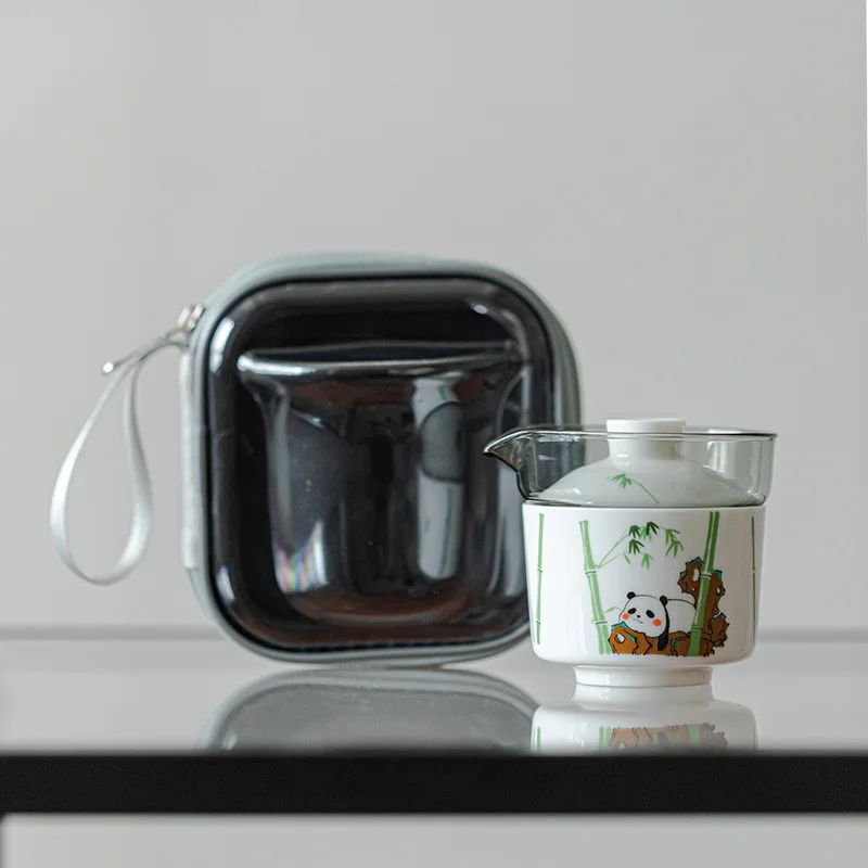 Дорожный чайный сервиз серии Panda экспресс-чашка портативный Семейный