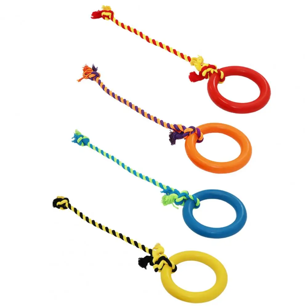 

Pet Toy Safe Rubber Comfortable Chewy Pet Toy with Rope Pull Ring for Teddy Pet Chew Toy Pet Molar Toy
