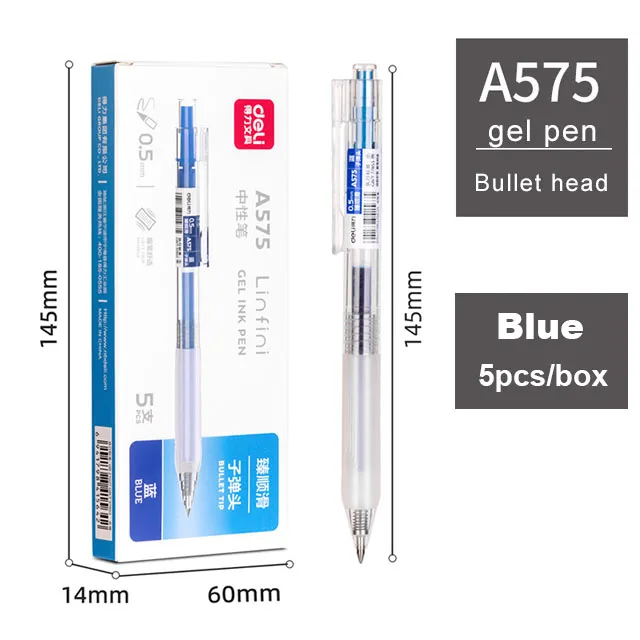 

Гелевые ручки Deli 0,5 мм