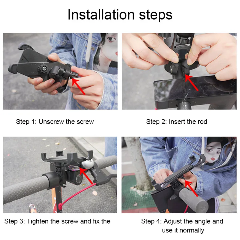 Electric Scooter Phone Holder for Xiaomi M365 Pro ES2 MTB Road Bike Motorcycle Mobile Cell Phones Support Bicycle Accessories