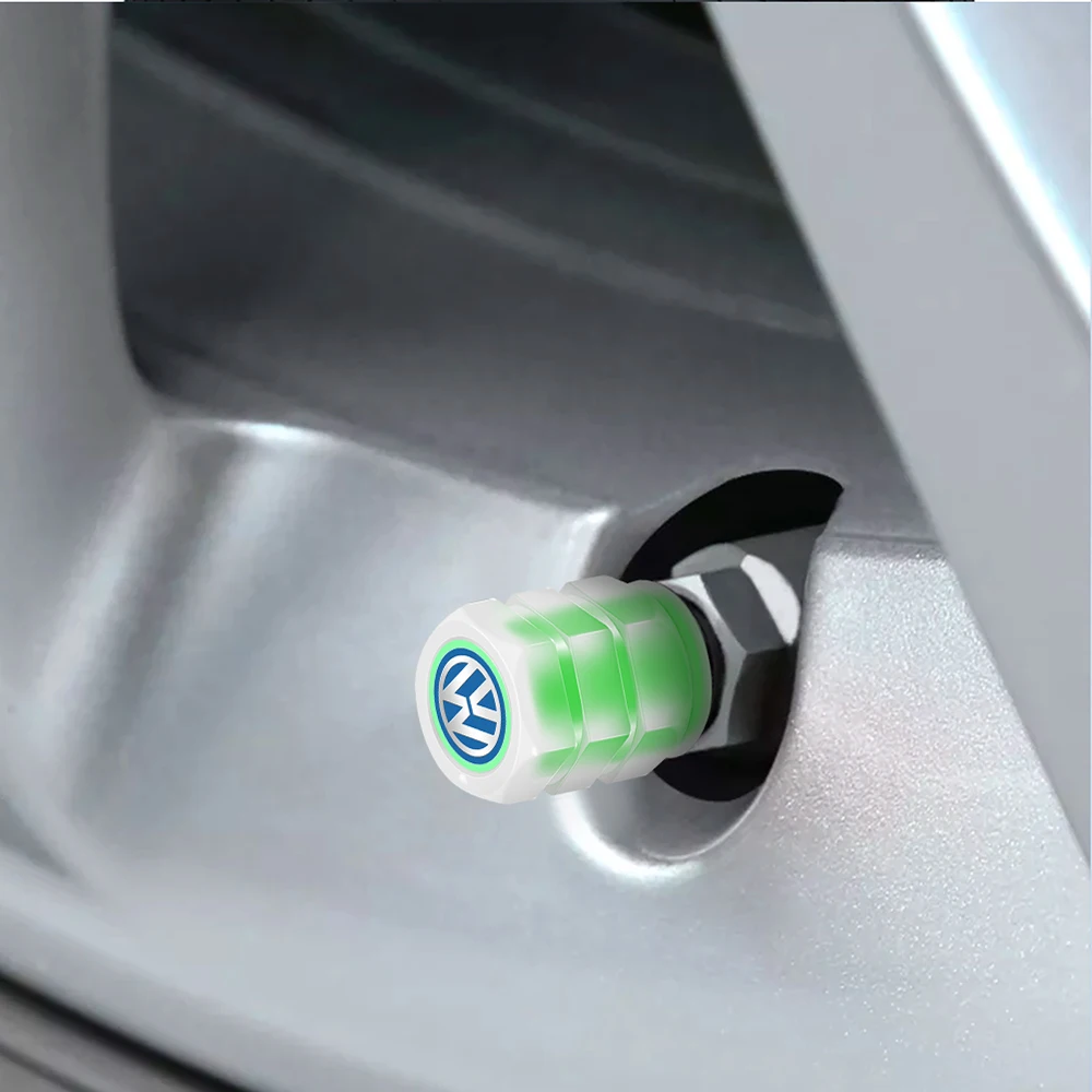 4 шт. автомобильные внешние украшения колпачки для колесных шин светящиеся