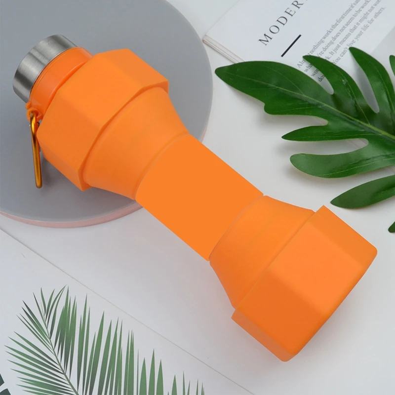Складная Силиконовая Бутылка Для Воды 650 Мл