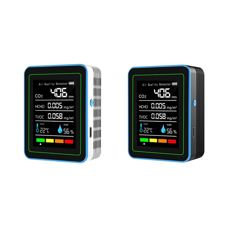 5 в 1 монитор качества воздуха TVOC HCHO датчик температуры и влажности CO2 USB