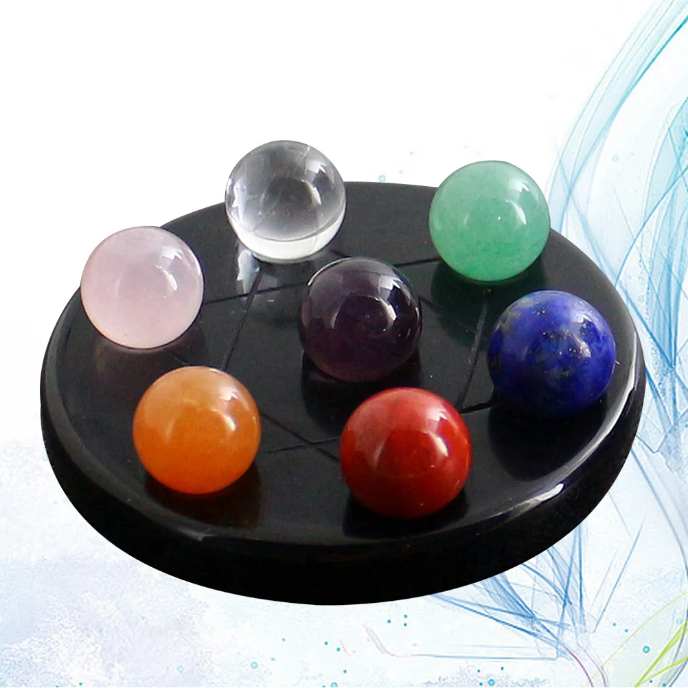 

Sphere Crystalseven Starchakrareiki Gemstone Group Balancing Hexagram Stand