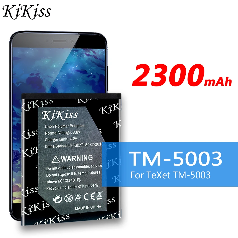 

2300mAh KiKiss Rechargeable Battery TM-5003 for TeXet TM-5003 Cell Phone