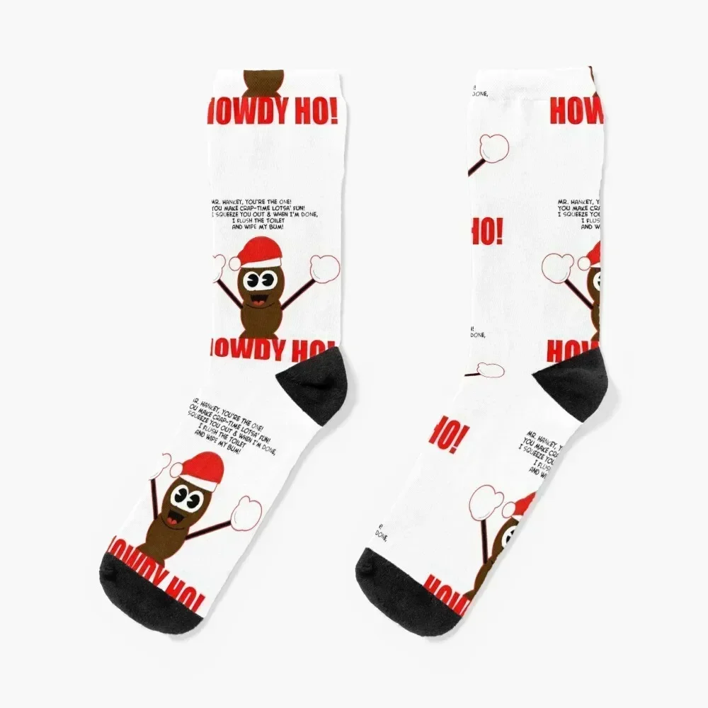 Носки Two Mr Howdy Ho (черный текст) движущиеся чулки новогодние мужские носки женские