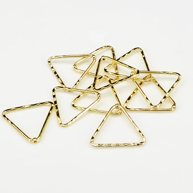 10Pcs/Lot Alloy Geometric Irregular Pendant Rectangular Round Simple Pendant DIY Handmade Earrings Accessories Necklace Jewelry