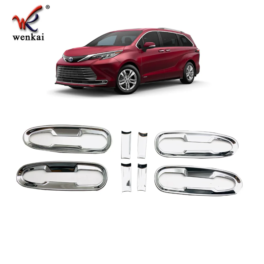 Для Toyota Sienna XL40 2021 2022 2023 левая дверная ручка автомобиля крышка чаши декоративная