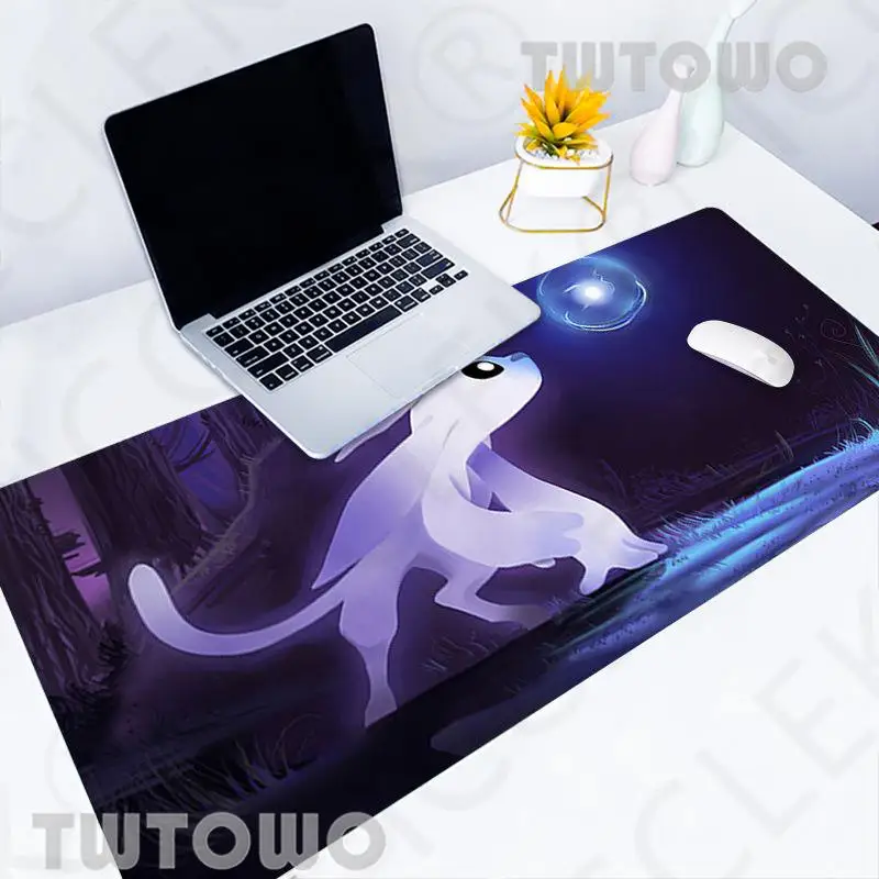 

Игровой коврик для мыши Ori и слепой лес, большой Настольный коврик, коврик для клавиатуры, коврик для мыши, геймерский нескользящий офисный ковер для дома