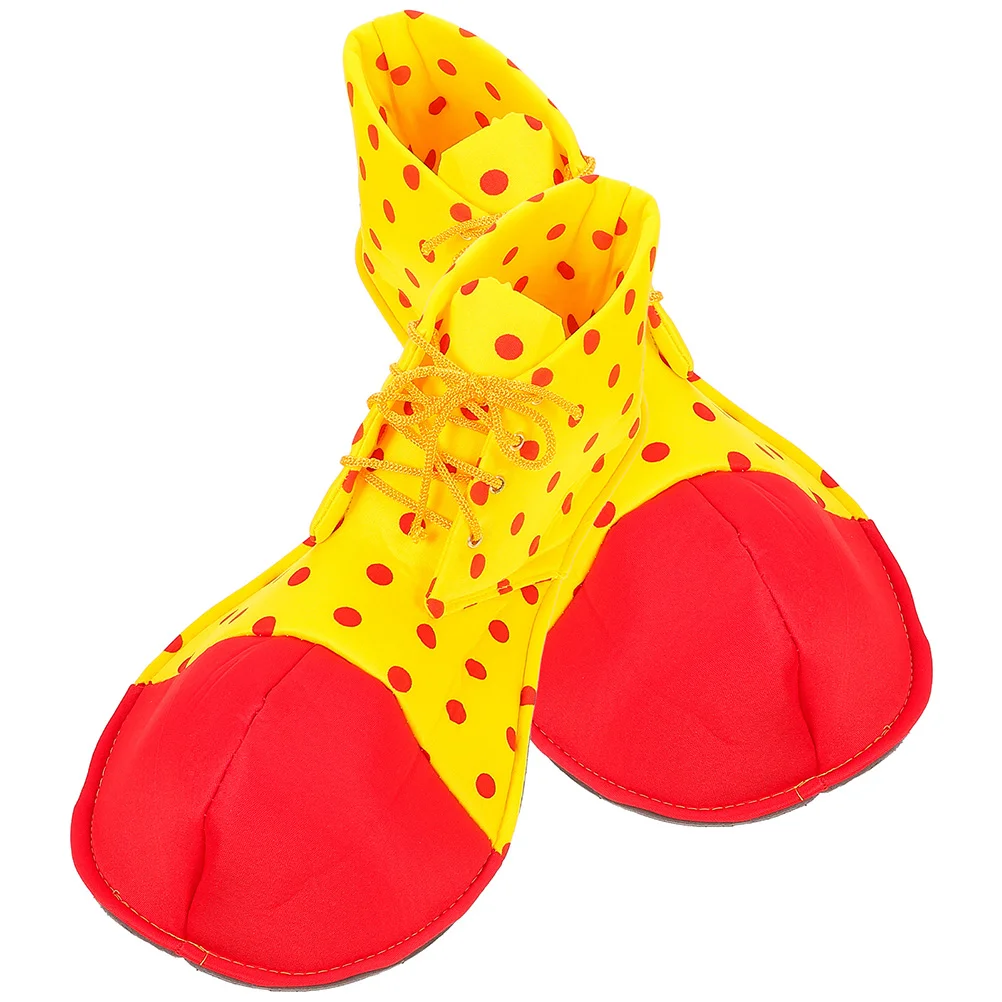 

1 Pair of Clown Dress up Shoes Clown Cosplay Shoes Clown Costume Accessories