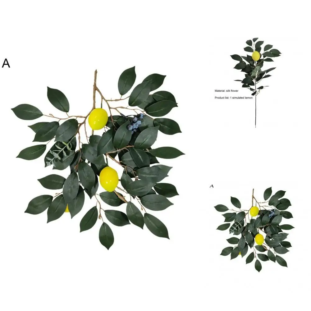 

Delicate Bright-colored Vivid Artificial Branch With Lemon for Living Room