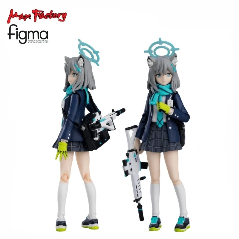 В наличии оригинальная фигурка GSC Max Factory Figma 577 синий архив Shiroko Sunaookami аниме