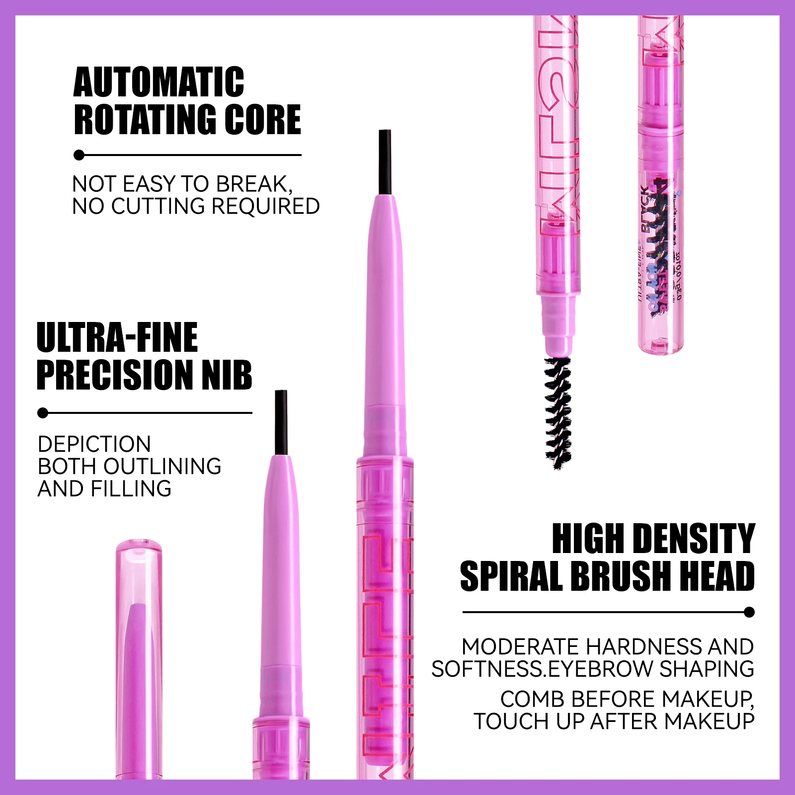 Двойной тонкий карандаш для бровей ulтара создает желаемое изображение