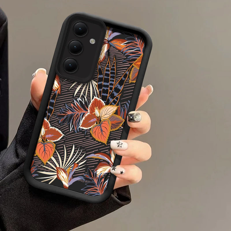 Flowers Silicone Case For Samsung Galaxy F04 F05 F12 F13 F15 F23 F41 F42 F54 Camera Lens Protection Shockproof Soft Phone Cover