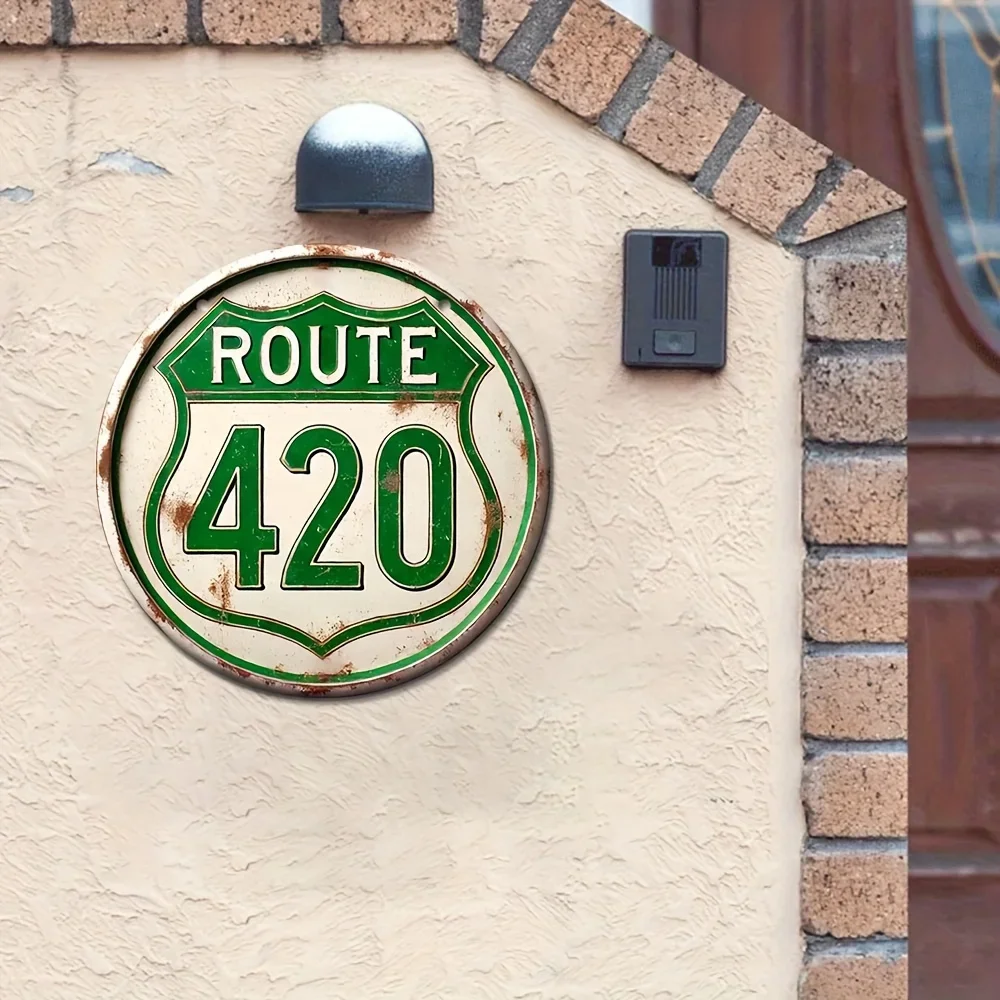 Очаровательная 8-дюймовая Винтажная Алюминиевая Настенная Табличка С