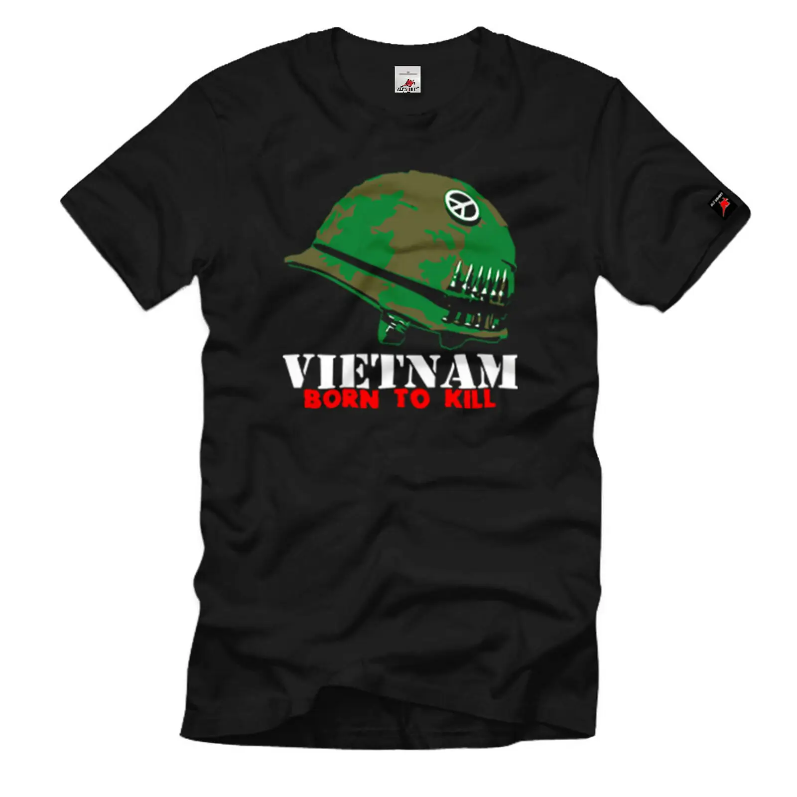 Футболка с вьетнамским шлемом для уничтожения 1090