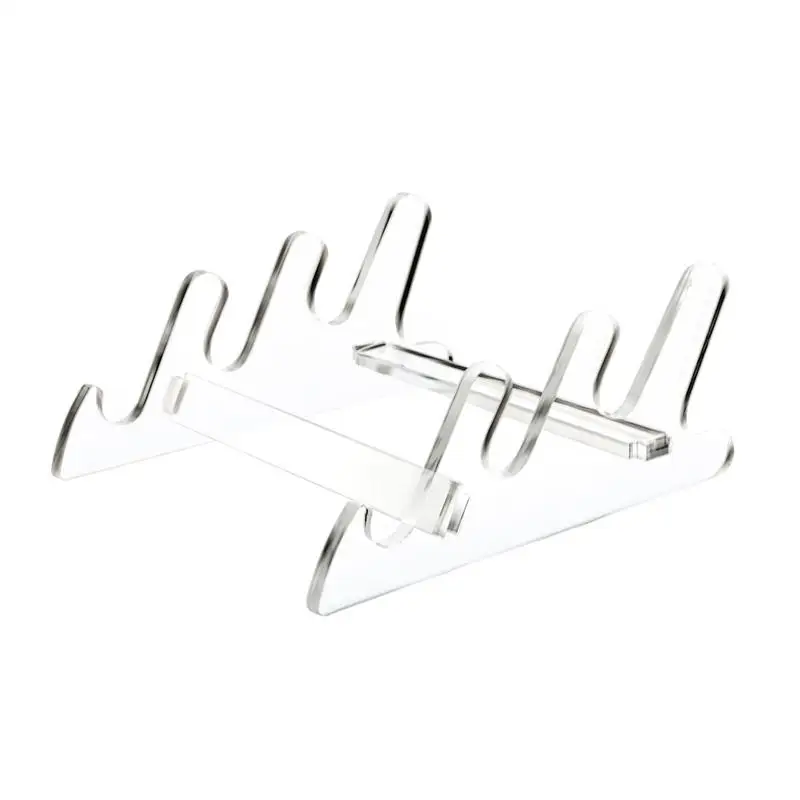 

Acrylic Display Stand Support Three Keyboards Display Shelf For Mechanical Keyboard Storage Display Rack