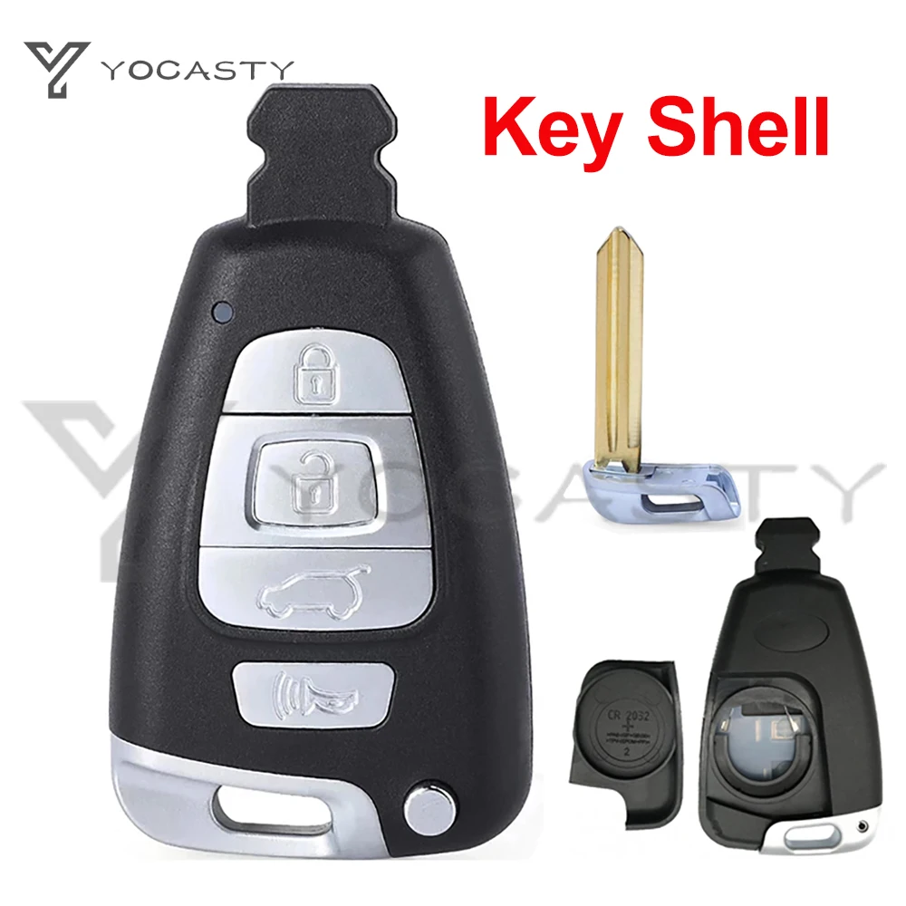 

YOCASTY 95440-3J600 Smart Proximity Remote Fob Keyless Car Key Shell Case For 2007 2008 2009 2010 2011 2012 Hyundai Veracruz