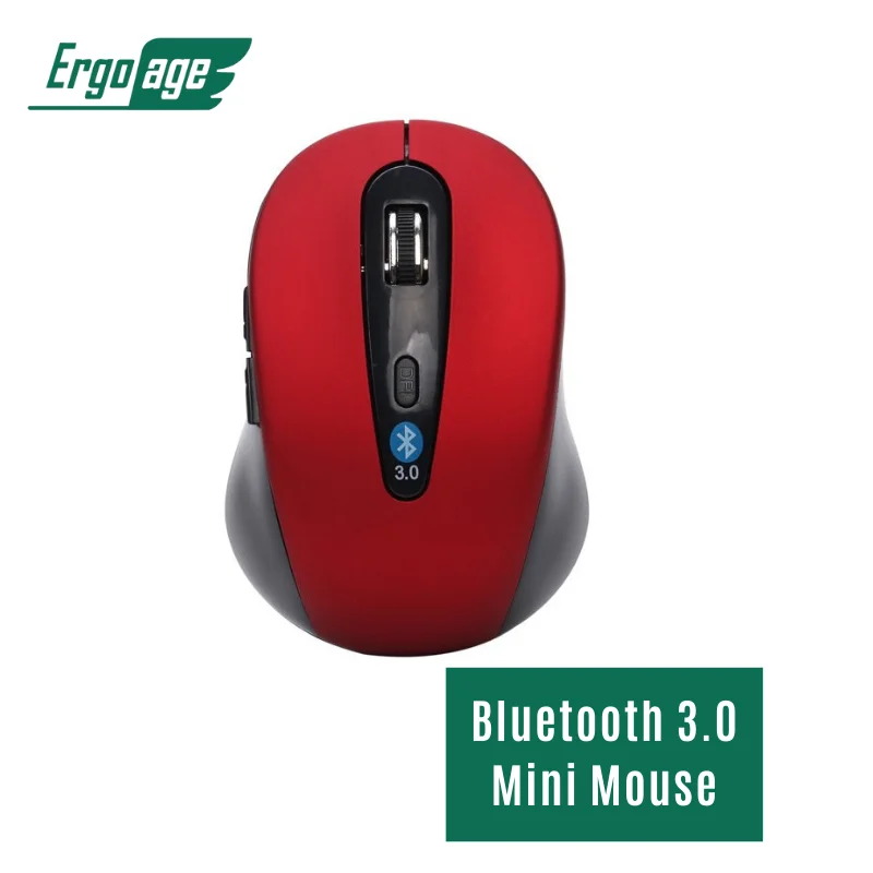 

Ergoage Bluetooth 3.0 Wireless Mini Mouse Optical DPI 1000 1200 1600 Portable Compatible for PC Desktop Laptop Tablet Phone