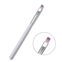 1 pc white nail brush tools for manicure design fashion nylon nails pen accessories for diy art decoration