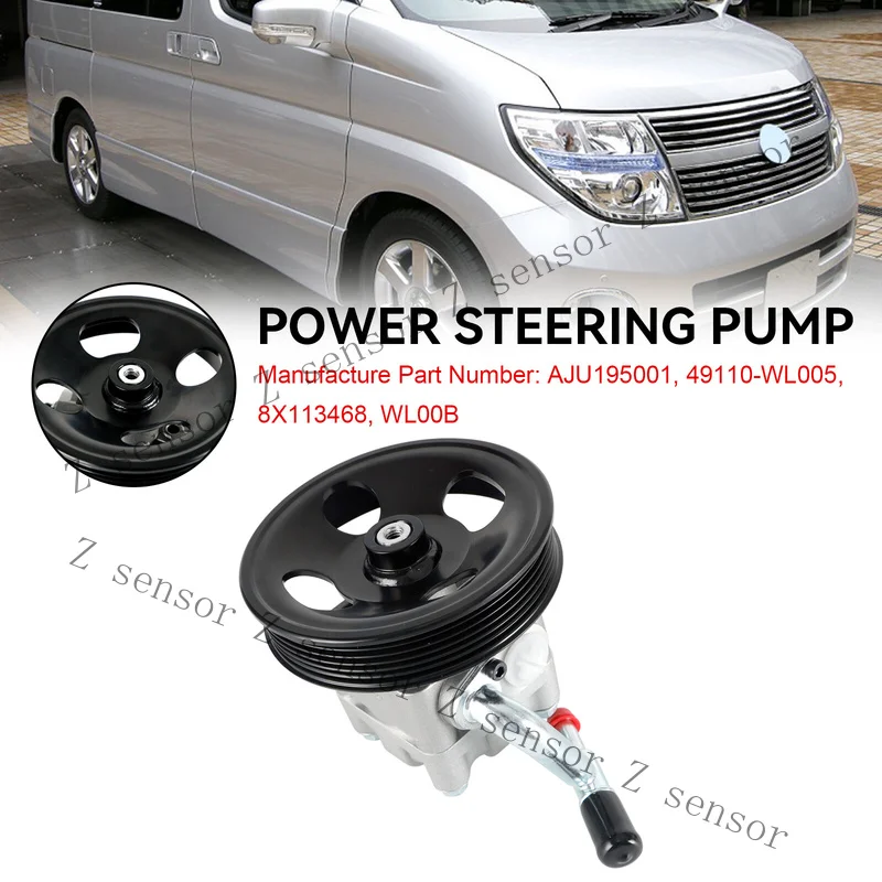 Фото Насос ГУР RRR+ 8X113468 для Nissan Elgrand E51 3.5I 2.5I 2003-2009 F8 №1