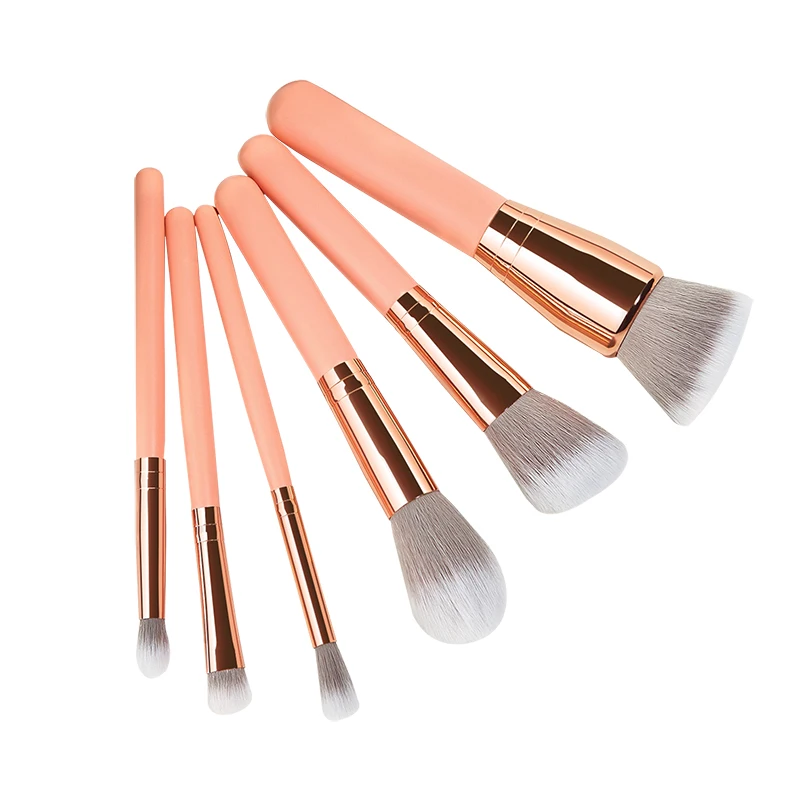 

6 шт., набор кистей для макияжа, тени для век, бровей, ресниц