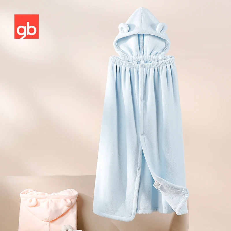 

Банное полотенце Goodbaby для детей и младенцев банный халат для новорожденных банное полотенце для новорожденных с шапочкой быстросохнущее