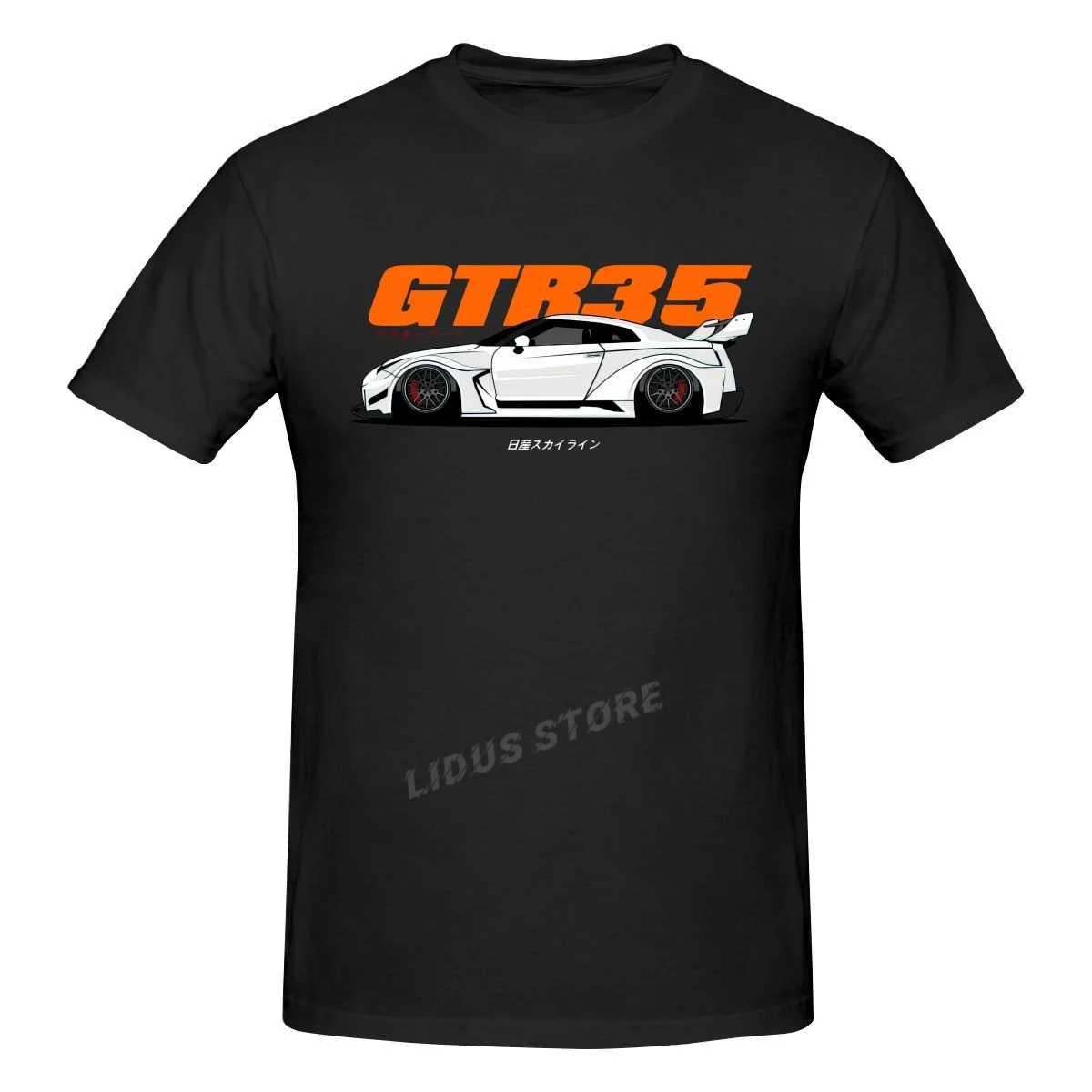 

Japan Nissan Skyline GT R35 JDM Car T shirt Harajuku Streetwear Short Sleeve T-shirt 100% Cotton Graphics Tshirt Brands Tee Tops