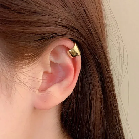 

New Elegant Personality Small Metal Gold Silver Color No Piercing Clip On Earrings For Women Simple Tiny Ear Jewelry