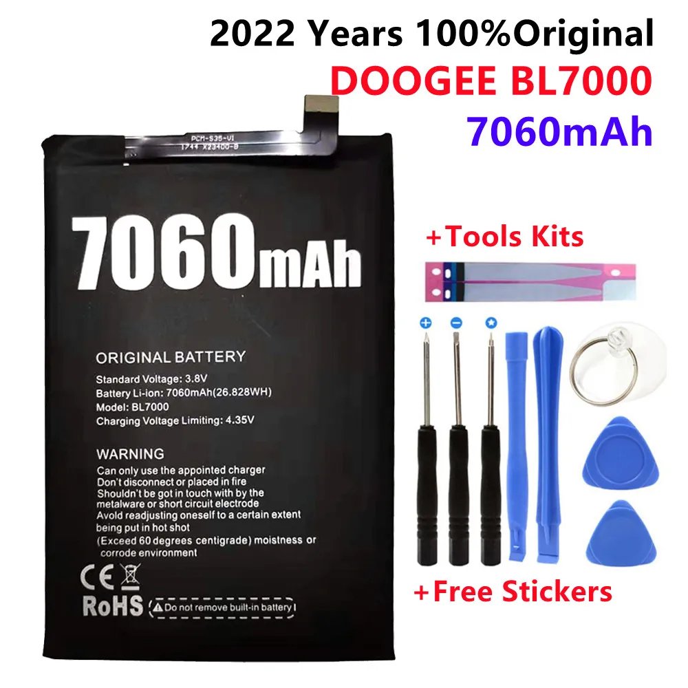 

2022 Years 100% Original 7060mAh Battery For Doogee BL7000 SmartPhone In Stock High Quality +Tracking number