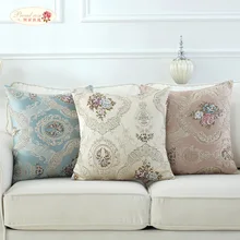 Coussin européen pour le dos, taie d'oreiller carrée pour la maison, décoration de chambre à coucher  (2)