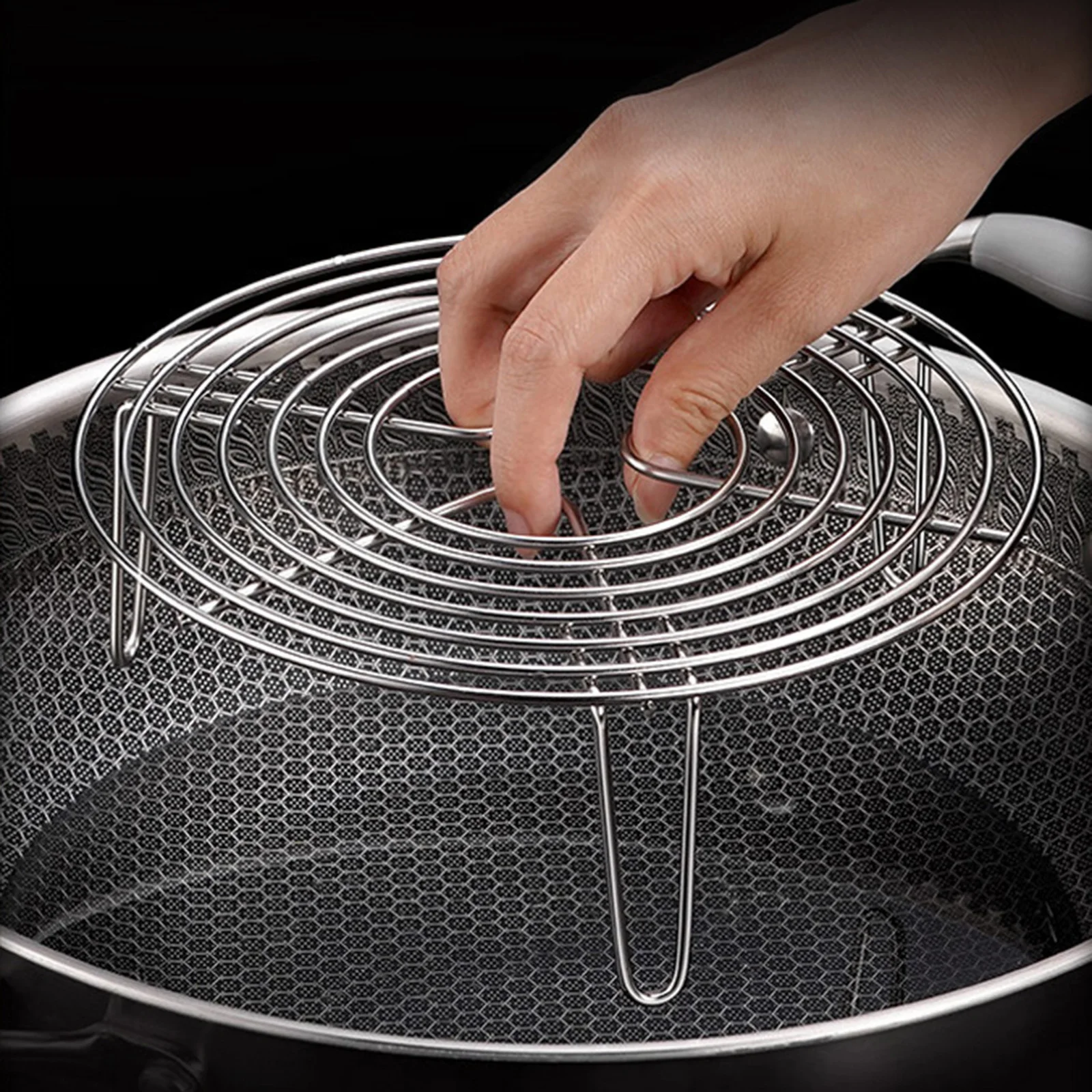 

Thick Stainless Steel Steamer Food Kitchen Cookware Steamer Rack Insert Stock Stand Kitchen Heating Cooking Steaming Supplies