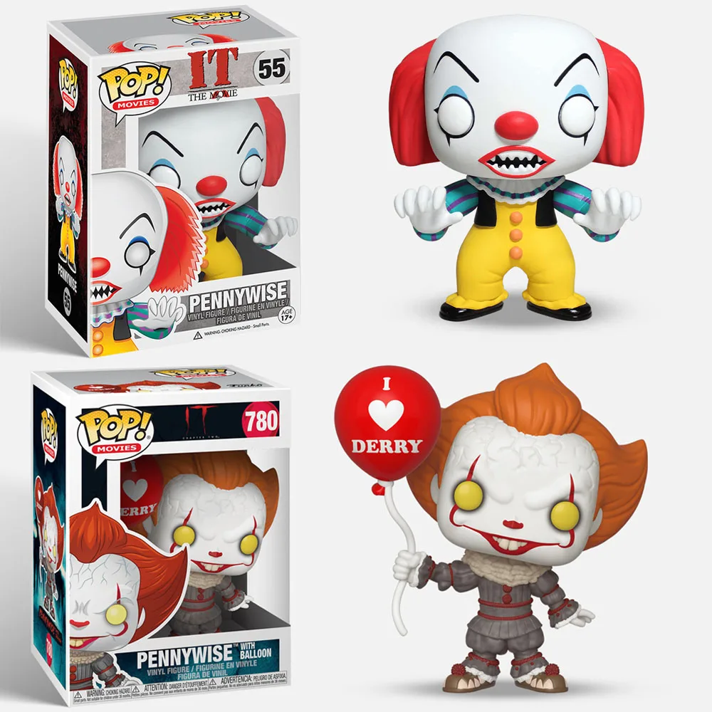 Виниловые экшн-фигурки Funko Pop IT Pennywise #55 #780 куклы игрушки подарок для детей