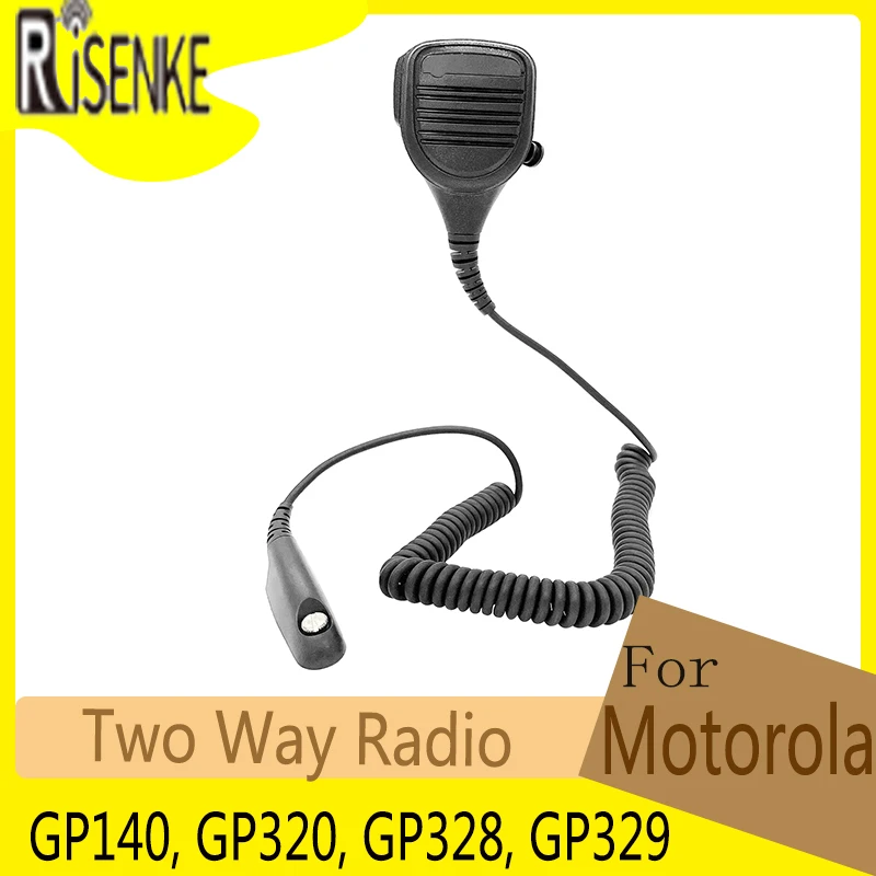 Two Way Radio Remote Waterproof Speaker Microphone Mic PTT for Motorola GP140, GP320, GP328, GP329 Walkie Talkie Accessories enlarge
