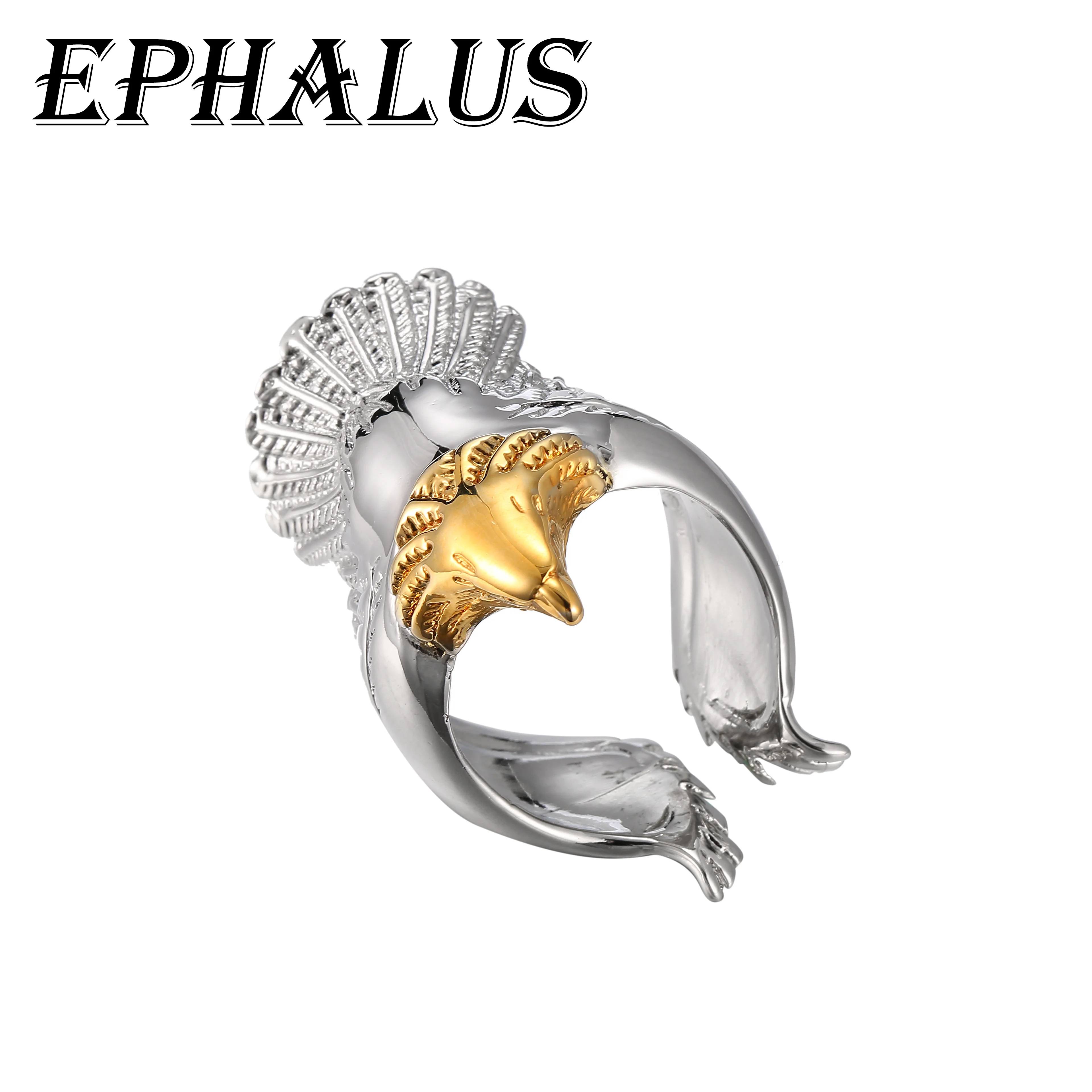 

Ephalus Eagle Embracing Ring 2022 Couple Promise Engagement Men's Domineering Ring High Quality Original 925 Sterling Silver