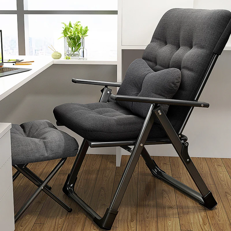 

Office Lounge Chair With Footrest Portable Indoor Chaise Lounge Chair Nordic Simple Bedroom Sdraio Da Spiaggia Relax Armchair